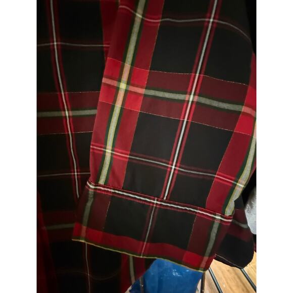 Foxcroft Wrinkle Free Size 22W Shaped Gingham plaid button up Women's Shirt Gold - Picture 6 of 15